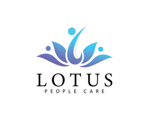 Obraz premium lotus logo creative design concept oil beauty salon yoga massage business