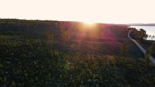 sunset in Sweden 