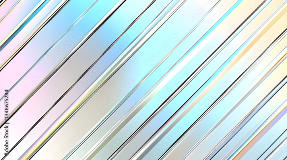 Poster diagonal lines in pastel colors creating a reflective design