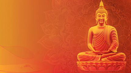  background for poster with copyspace in a centre for Vesak (Buddha Purnima)