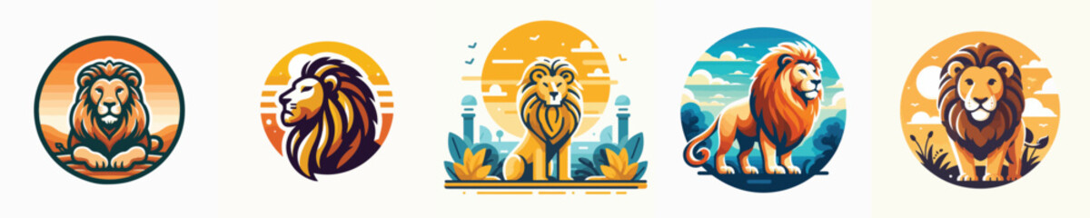 Vector of a lion. © FirdianKrisna