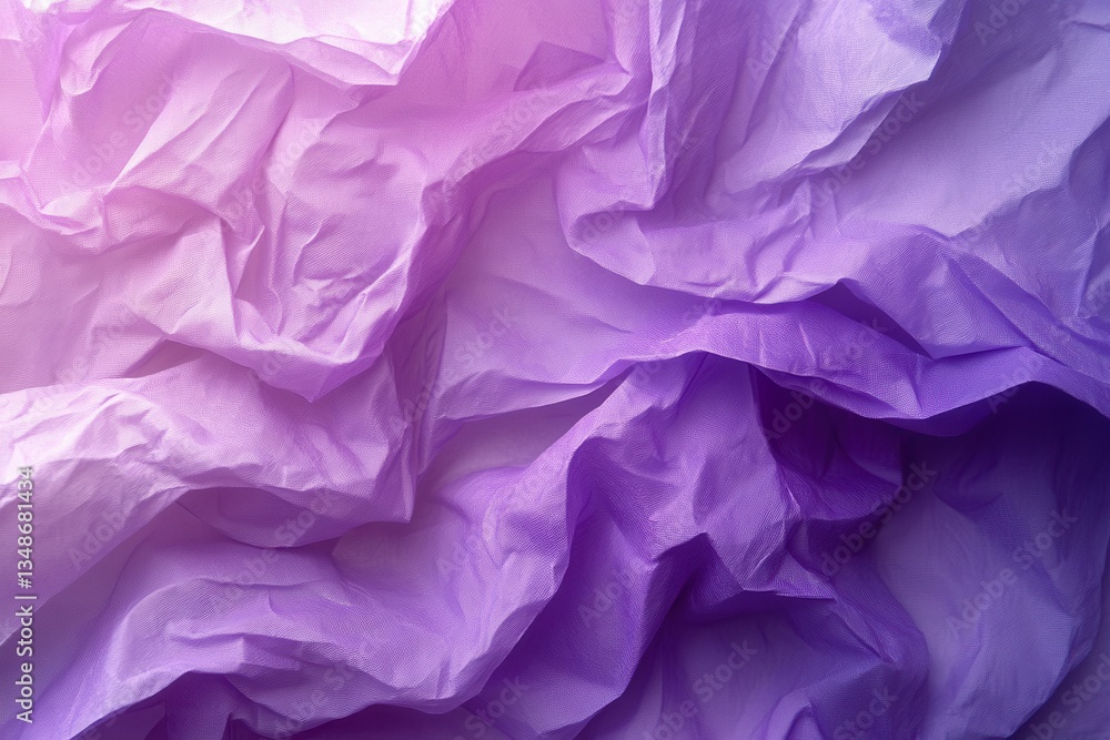 Poster purple crumpled paper texture for background and design use