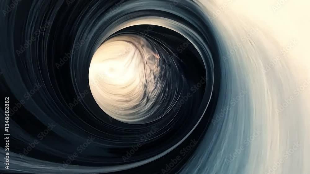Poster celestial vortex: an abstract, swirling vortex of celestial light and shadows, creating a sense of m