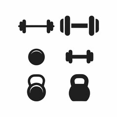Fitness Equipment Icon Set Vector Design.