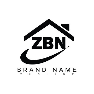 ZBN logo design vector template