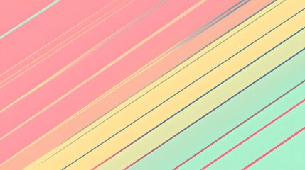 Diagonal stripes in multiple pastel colors create a gradient