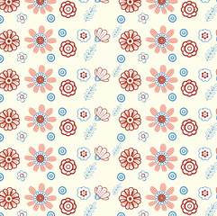 seamless pattern with flowers
