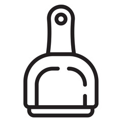 Dustpan line icon