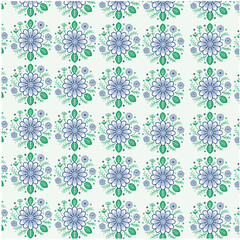 seamless pattern with flowers