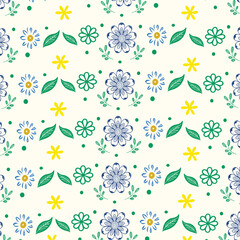 seamless pattern with flowers
