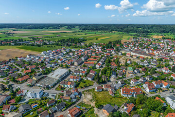 Dietenheim an der Iller in Baden-Württemberg aus der Vogelperspektive