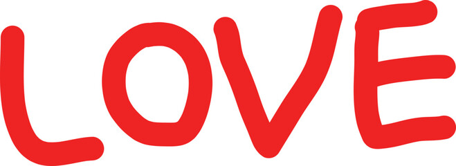 Love handwriting illustration 러브 손글씨 일러스트