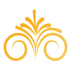 Divider Design with abstract floral design