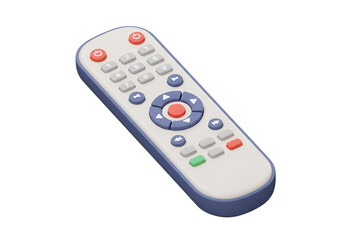 3D Remote with Defined Power and Volume Buttons