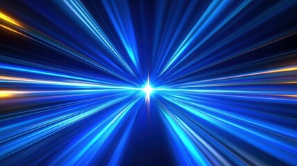 Fototapeta premium Radiant, fast-moving light beams