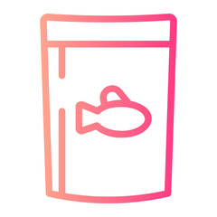 fish food gradient icon