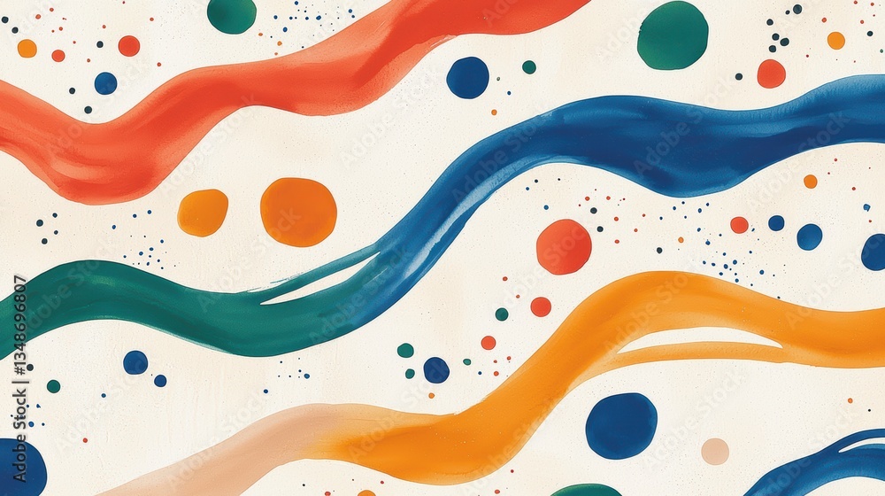 Poster a kaleidoscope of colors, exploring the dynamic interplay of hues in abstract art