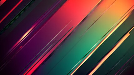 Fototapeta premium Diagonal stripes and gradients featuring multiple vibrant color combinations