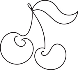 vector illustration of cherries