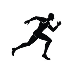 running man silhouette art