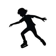 the boy skating silhouette art