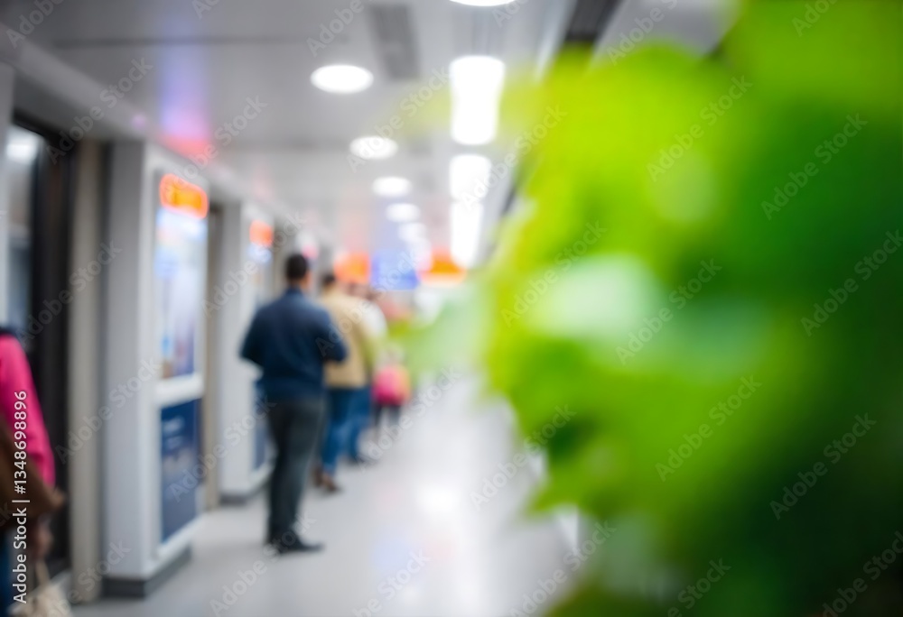 Aufkleber generative ai the commute awaits an abstract view of passengers at a platform