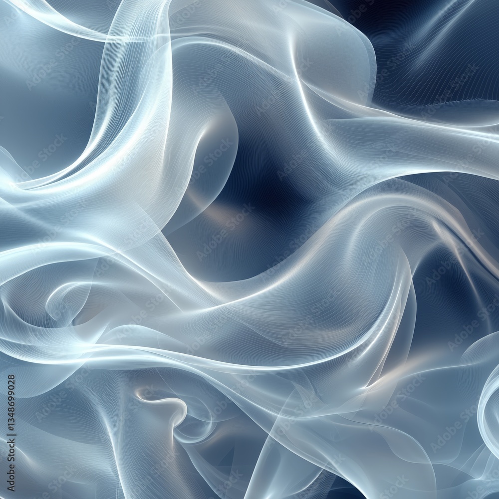 Poster abstract curves flow seamlessly in a mesmerizing dance of light and shadow.