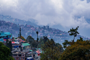 The beautiful city of Darjeeling situated in the great Himalayas of India