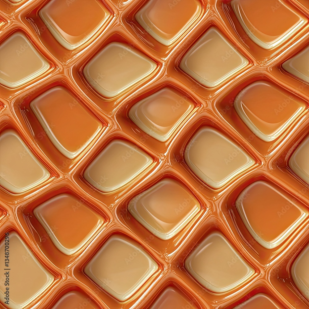 Poster seamless waffle pattern design glossy and matte texture for modern branding