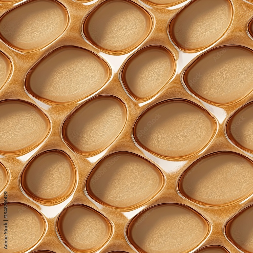 Poster seamless waffle pattern glossy and matte texture design for modern projects