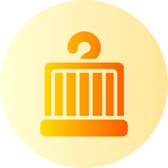 bird cage gradient icon
