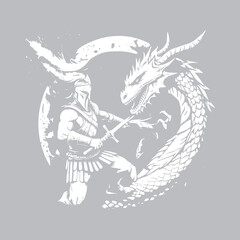 Aggessive Spartan Dragon handmade sketch Style Design Black actions red eyes vector artwork vinyl DTF cut vector poster acrylic t-shirt poster interior logo editable Wall Sticker decor mug poster desi