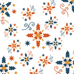 Seamless etnic pattern color png