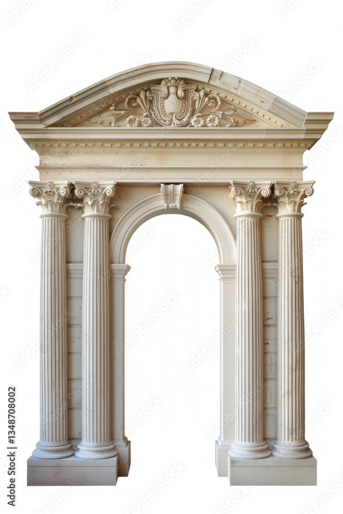 Poster classical arch with ornate columns