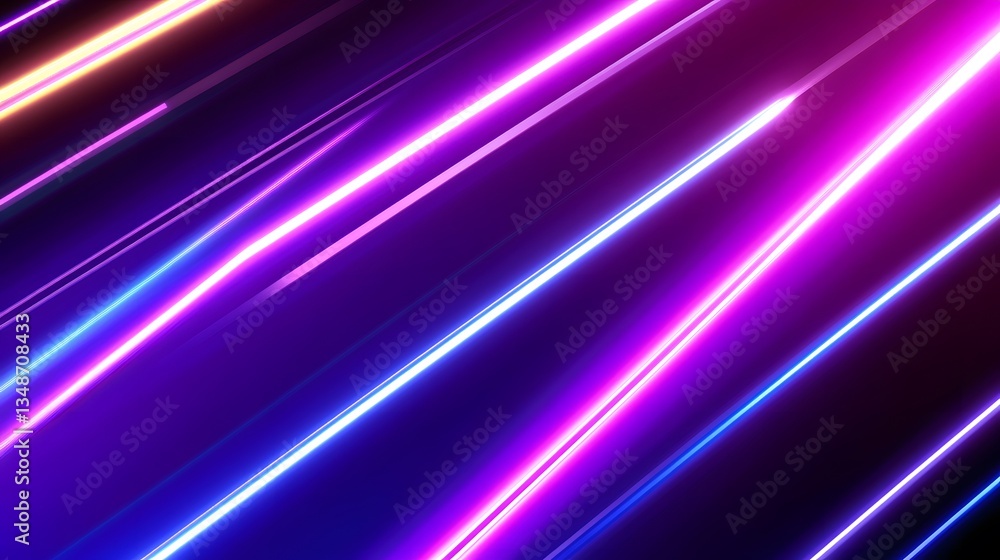 Aufkleber diagonal neon lines of various colors create abstract backgrounds