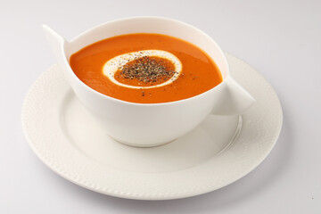 Delicious looking fresh Homemade tomato soup