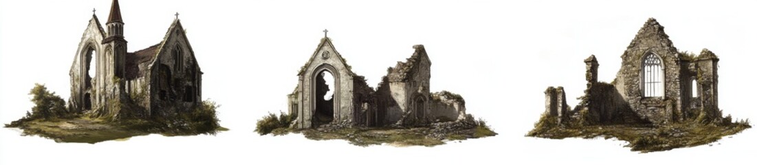 Fototapeta premium Ruined Churches