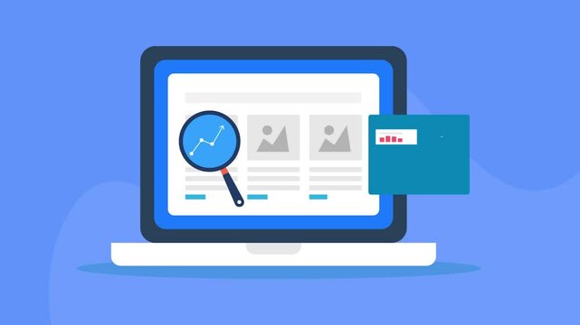 Website analytics software tracking user behaviour, collecting information about visitors and monitoring browser history, helping business to take data driven decision making concept.