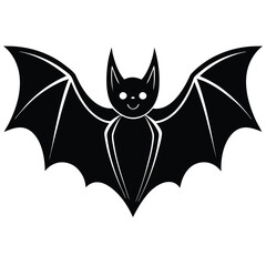 bat silhouette design as halloween illustration, creepy vector with transparent background, dark illustration for halloween, Bat icon set. Vector illustration., Collection of halloween bats silhouette