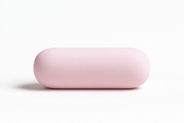 Pink oval object, smooth surface