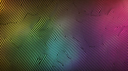 Lines of varying colors create a curved and vibrant surface