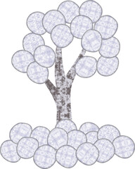 3D Tree Leaf Art BG Design 924.eps