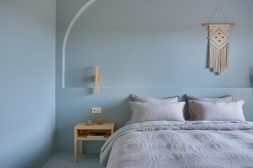 A Serene and Tranquil Modern Bedroom Design Featuring Neutral Tones