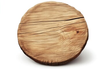 Piece of wooden round sign accessory natural kitchen.