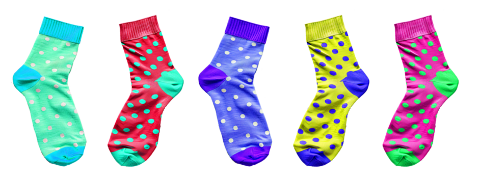 World Down syndrome day background. Down syndrome awareness concept. different socks. April Fool's Day, stupid socks. Odd Socks Day. Copy space