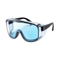 Clear Protective Safety Goggles with Blue Tint for Industrial and Laboratory Use