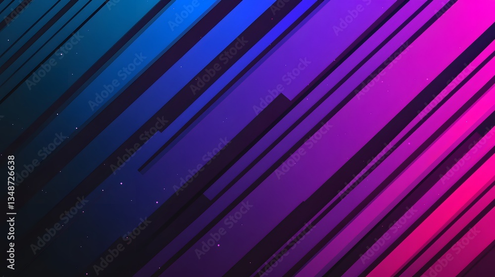 Aufkleber angled gradients and shapes of different colors create a design