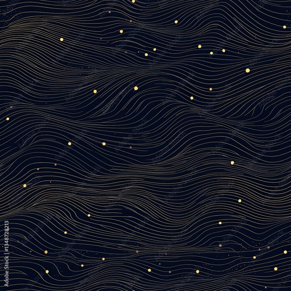 Aufkleber elegant wavy grain texture with embedded stars for premium design projects