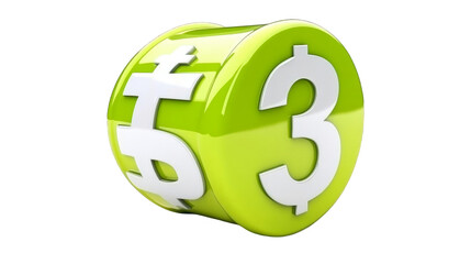 Obraz premium 3D Illustration Of Green Money Dice With Dollar Symbols On Black Background Optimized For Adobe Stock