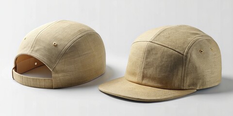 5 Panel Hat Mockup - Blank Baseball Cap Template for Design Presentation